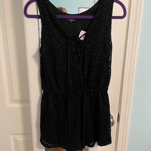 Black Lace Romper